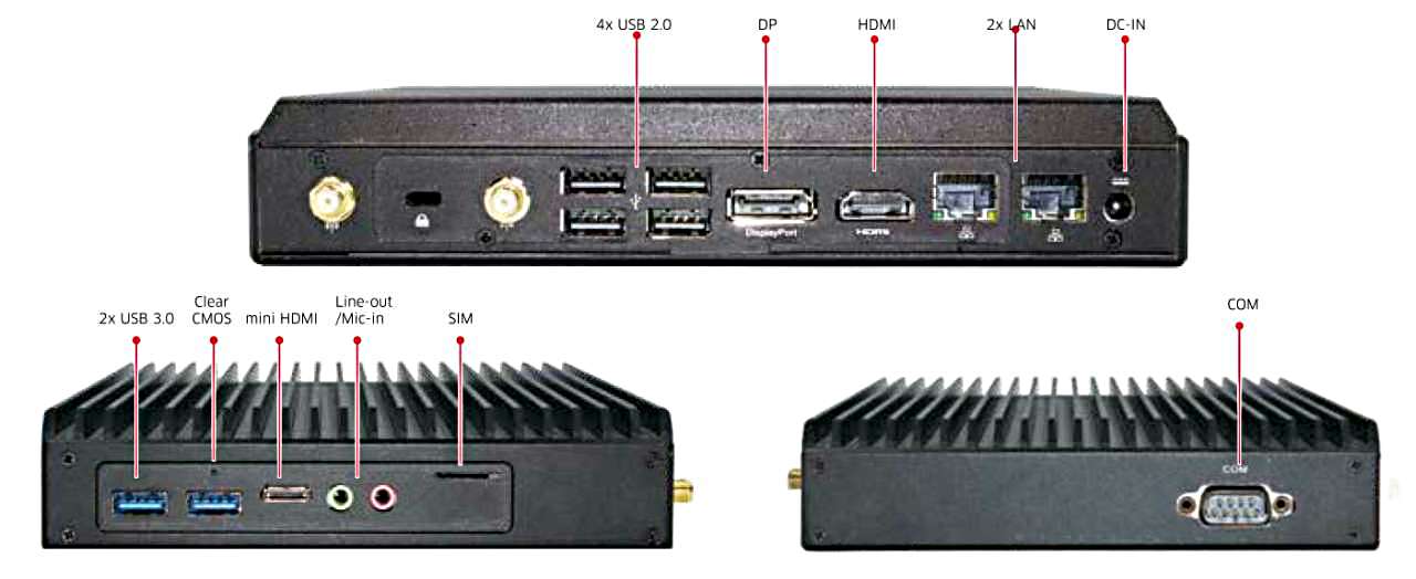 Industrie-Mini-PC luefterlos | Fanless Industrial miniPC 1ST-VHWL30