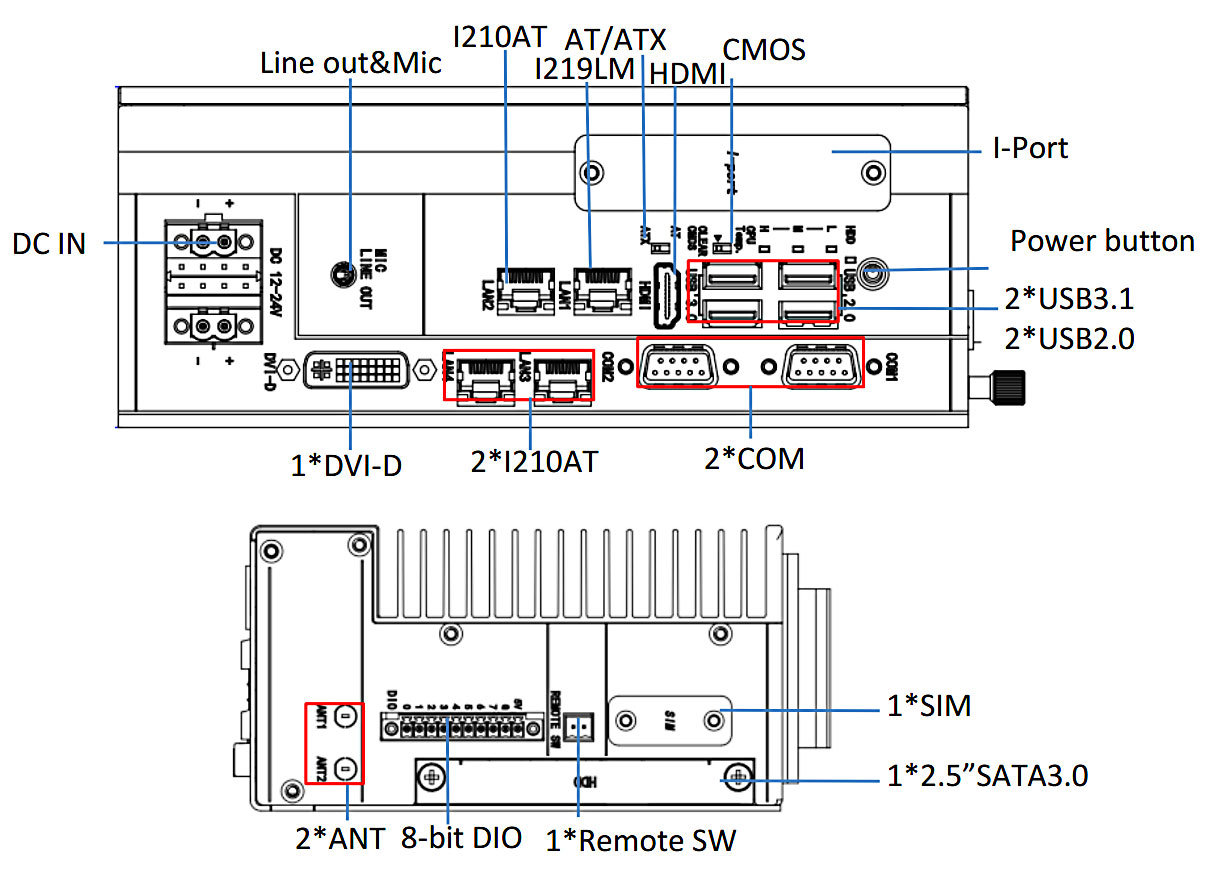 Luefterloser Industrie-Edge-PC | Fanless Industrial Edge PC KGEC-6310