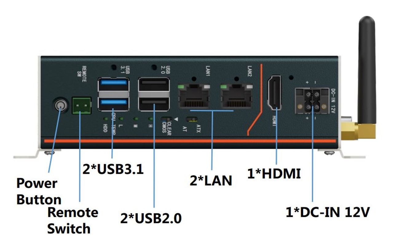 Lüfterloser Industrie Edge-PC | Fanless Industrial Edge PC KGEC-6200