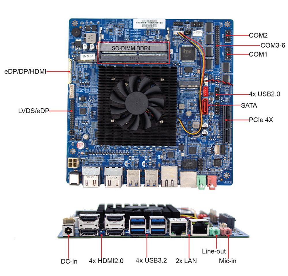 Mini-ITX Embedded Motherboard 1ST-MITX-RL10