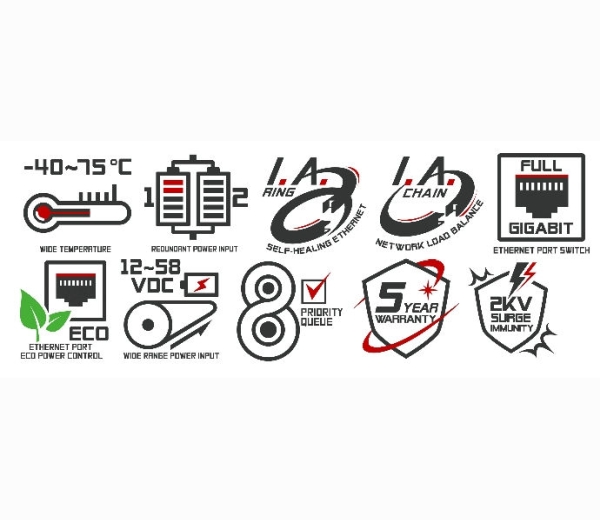 Industrie-PoE-Ethernet-Switch | Industrial PoE Ethernet Switch IS-RG512P-4F-8