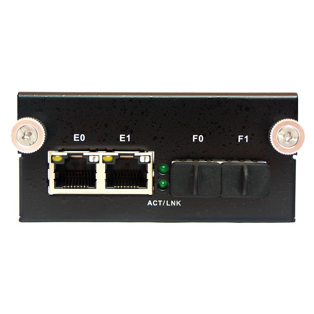 2x SFP and 2x RJ45 Gb Ethernet LAN module IEC-95NF2