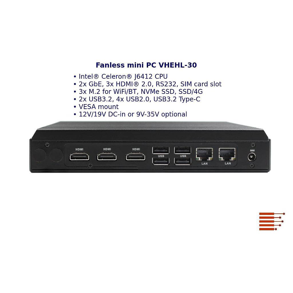 Luefterloser Mini-PC VHEHL-30