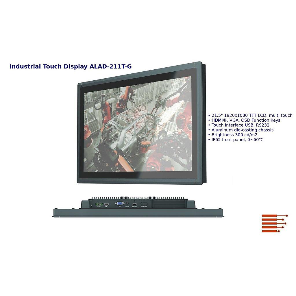 Industrial Touch Display ALAD-211T-G
