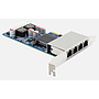 4 Port Gb PoE+ Netzwerkkarte 1ST-4PoE+350